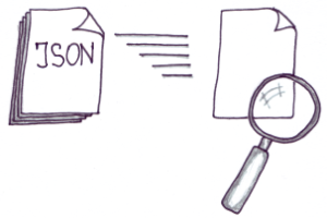 JSON batch processing illustration retained from the JSONBuddy product page